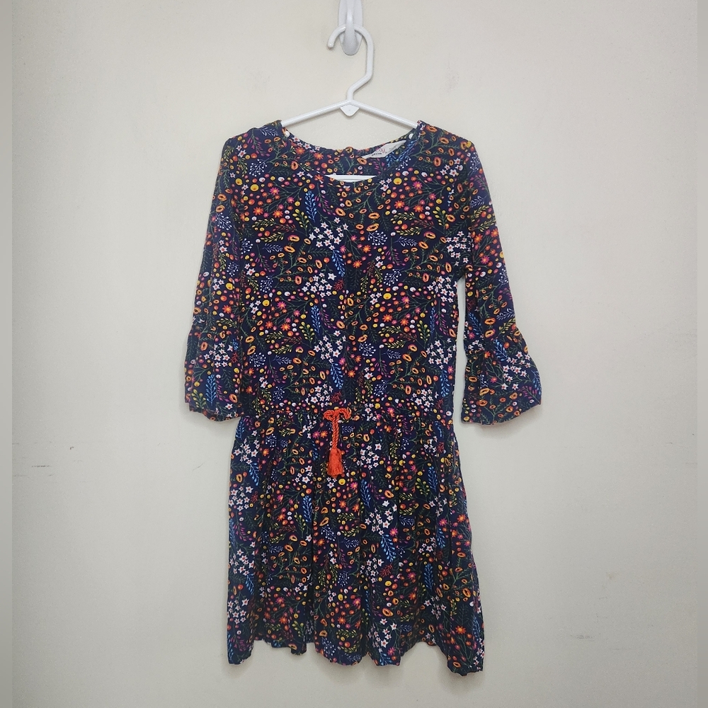 Girls Beebay Floral Print Dress Sz 7